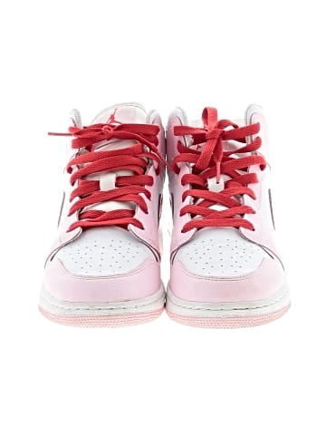 Air Jordan 1 Mid GS 'Pink Foam Fire Red' Sneakers (view 2)