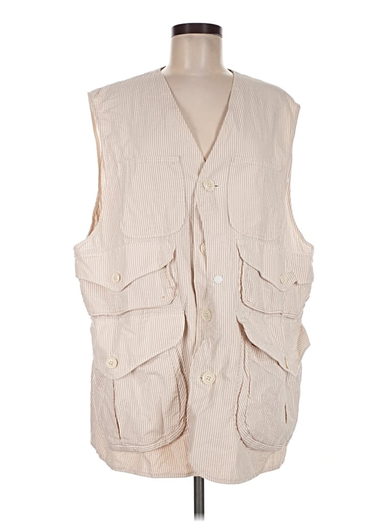Pre-owned Engineered Garments Vest In Tan