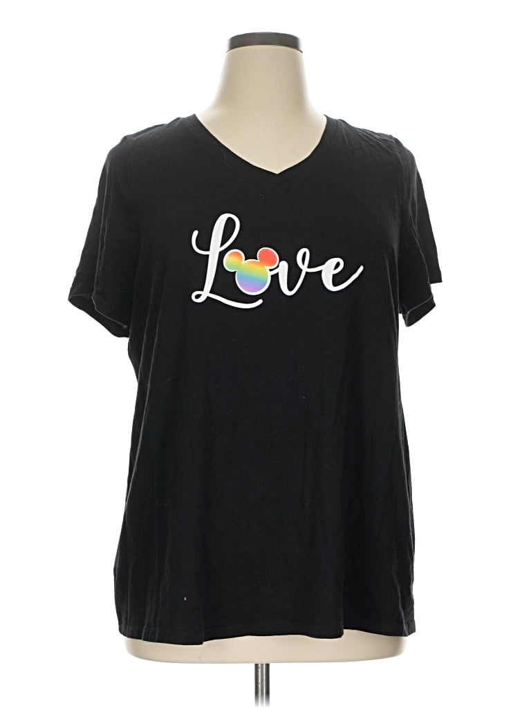 Pre-owned Disney Short Sleeve T-shirt In Black