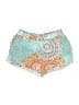 Mossimo Supply Co. 100% Rayon Paisley Teal Shorts Size M - photo 1