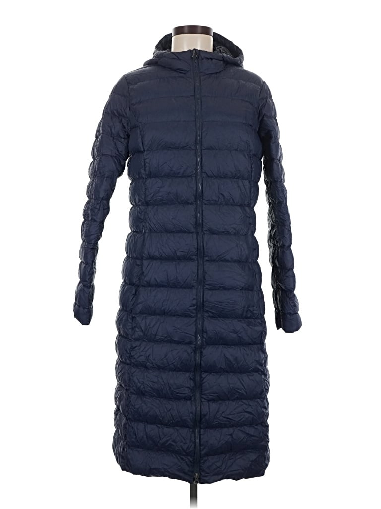 Pre-owned Eddie Bauer Coat In Blue
