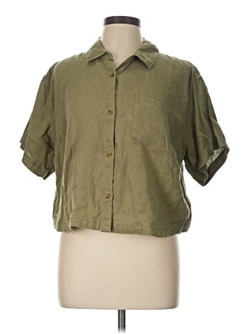 Athleta Short Sleeve Button-Down Shirt (view 1)