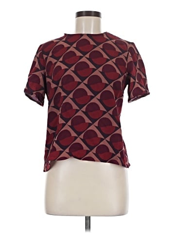 Marc by Marc Jacobs Short Sleeve Silk Top (view 1)