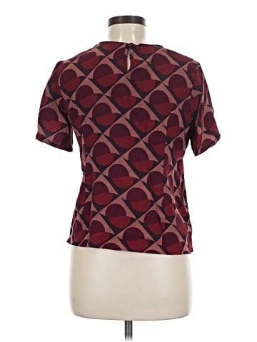 Marc by Marc Jacobs Short Sleeve Silk Top (view 2)