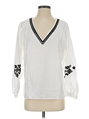 Zara Basic Long Sleeve Blouse (view 1)