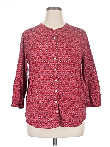 St. John's Bay 3/4 Sleeve Button-Down Shirt (view 1)