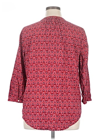 St. John's Bay 3/4 Sleeve Button-Down Shirt (view 2)