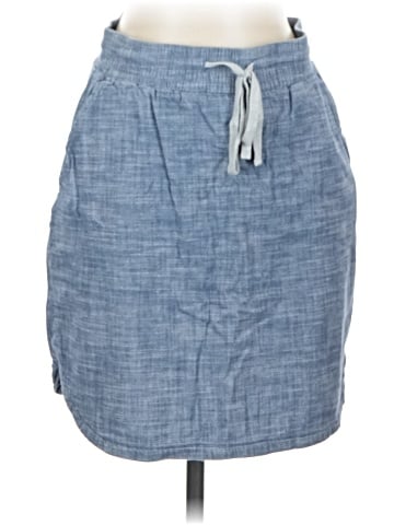 Allen Allen Denim Skirt (view 1)