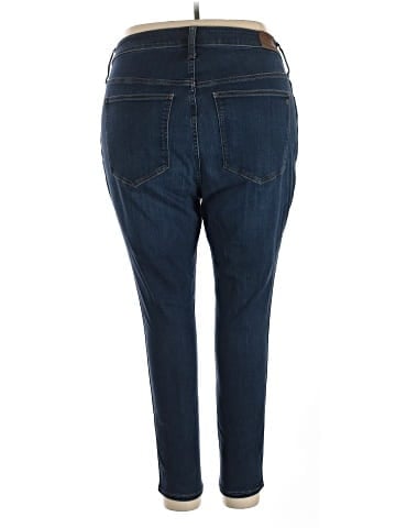 Madewell Plus Curvy High-Rise Skinny Jeans in Woodland Wash: TENCEL&trade; Denim Edition (view 2)