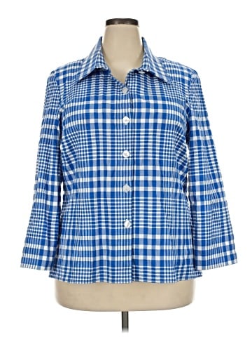 Nina Mclemore 3/4 Sleeve Button-Down Shirt (view 1)