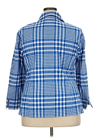 Nina Mclemore 3/4 Sleeve Button-Down Shirt (view 2)