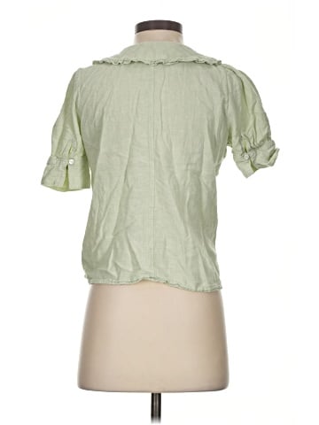 Madewell Linen-Blend Peter Pan Collar Shirt (view 2)