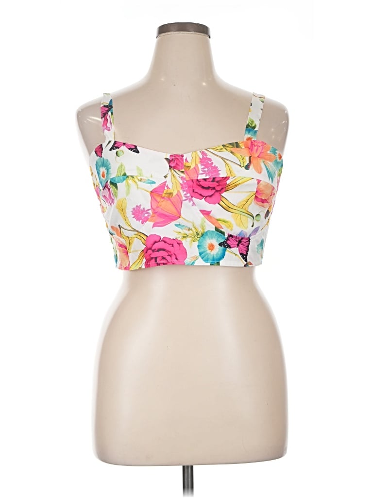 Pre-owned Shein Curve Sleeveless Blouse In Pink