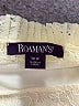 Roaman's 100% Polyester Ivory 3/4 Sleeve Blouse Size 30 - photo 7