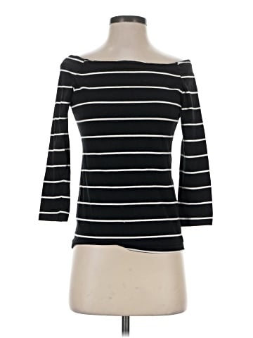 Zara W&B Collection 3/4 Sleeve T-Shirt (view 1)