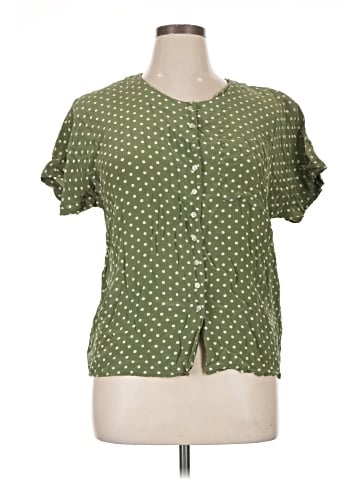 Kathie Lee Short Sleeve Silk Top (view 1)