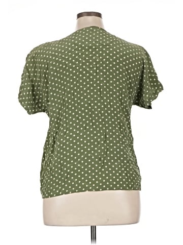 Kathie Lee Short Sleeve Silk Top (view 2)