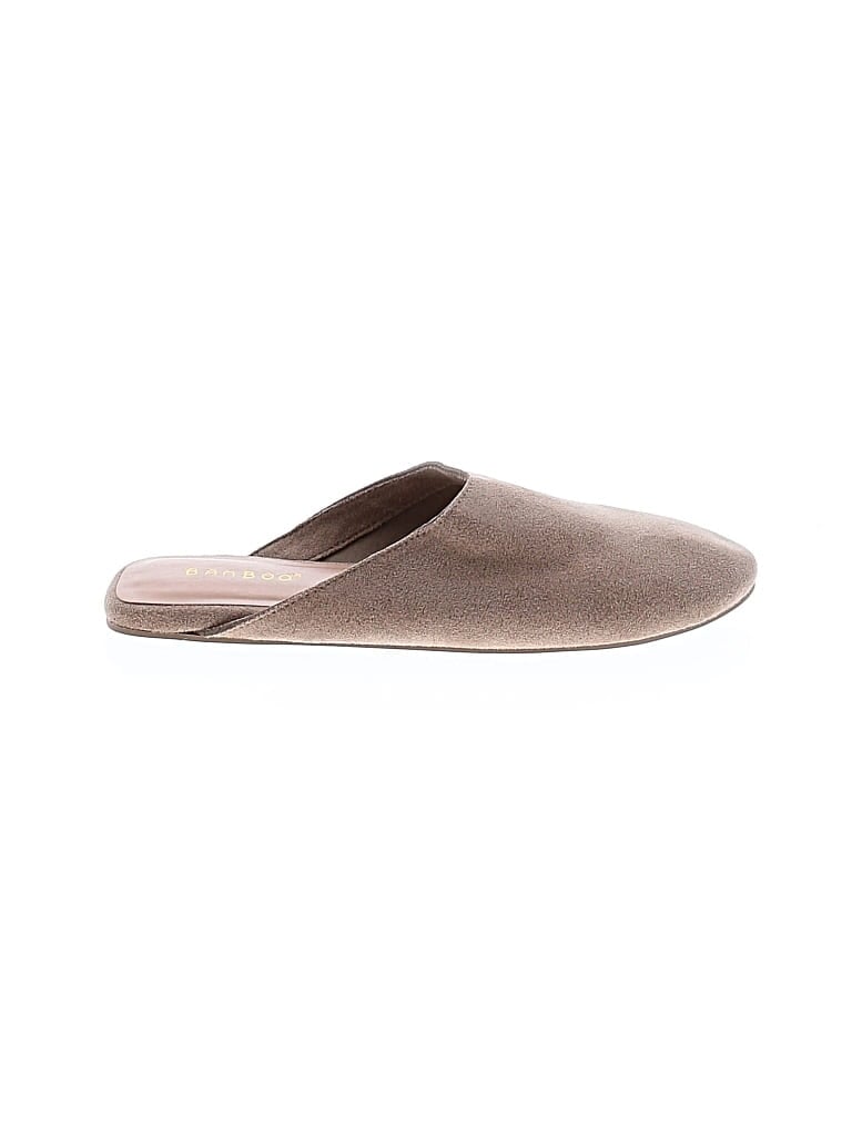 Pre-owned Bamboo Mule/clog In Tan