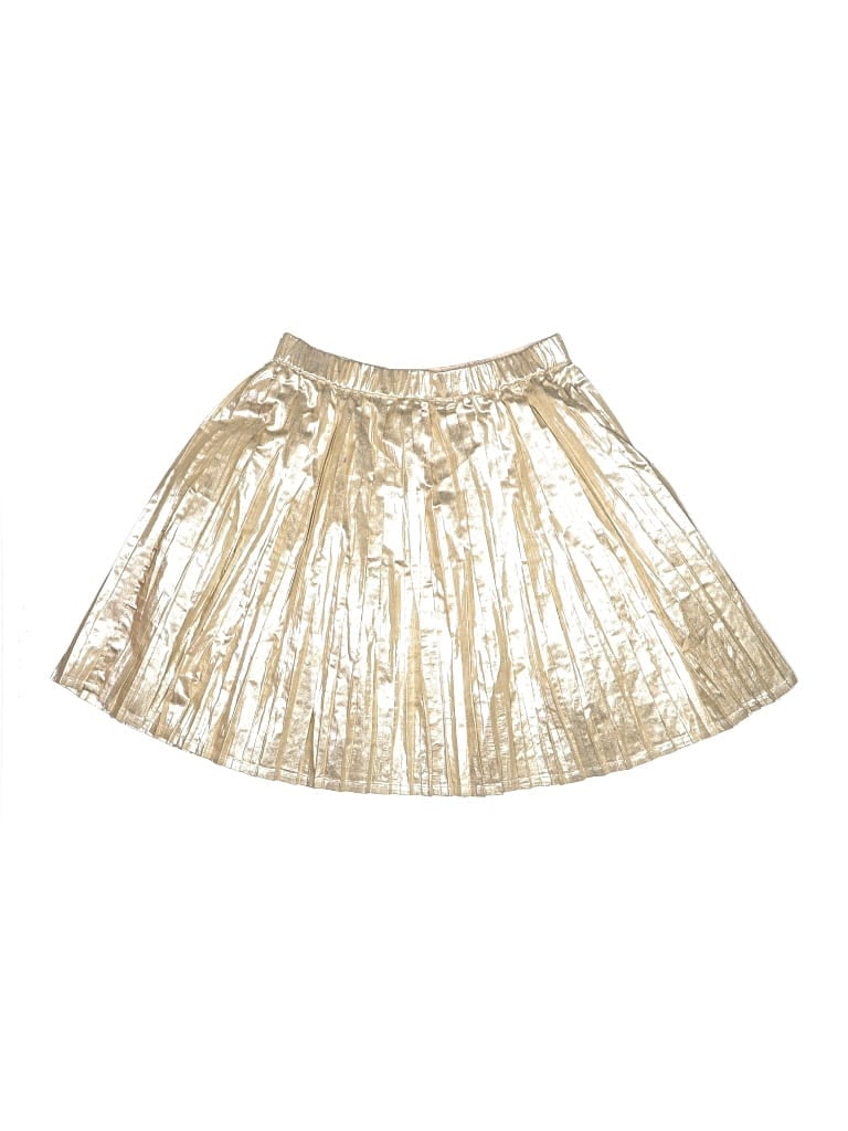 Pre-owned Mini Boden Kids' Skirt In Gold