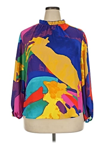 New York & Company Long Sleeve Blouse (view 1)