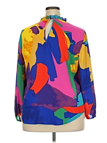New York & Company Long Sleeve Blouse (view 2)
