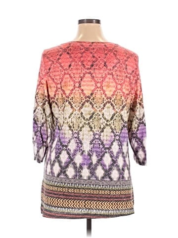 Christopher & Banks 3/4 Sleeve T-Shirt (view 2)