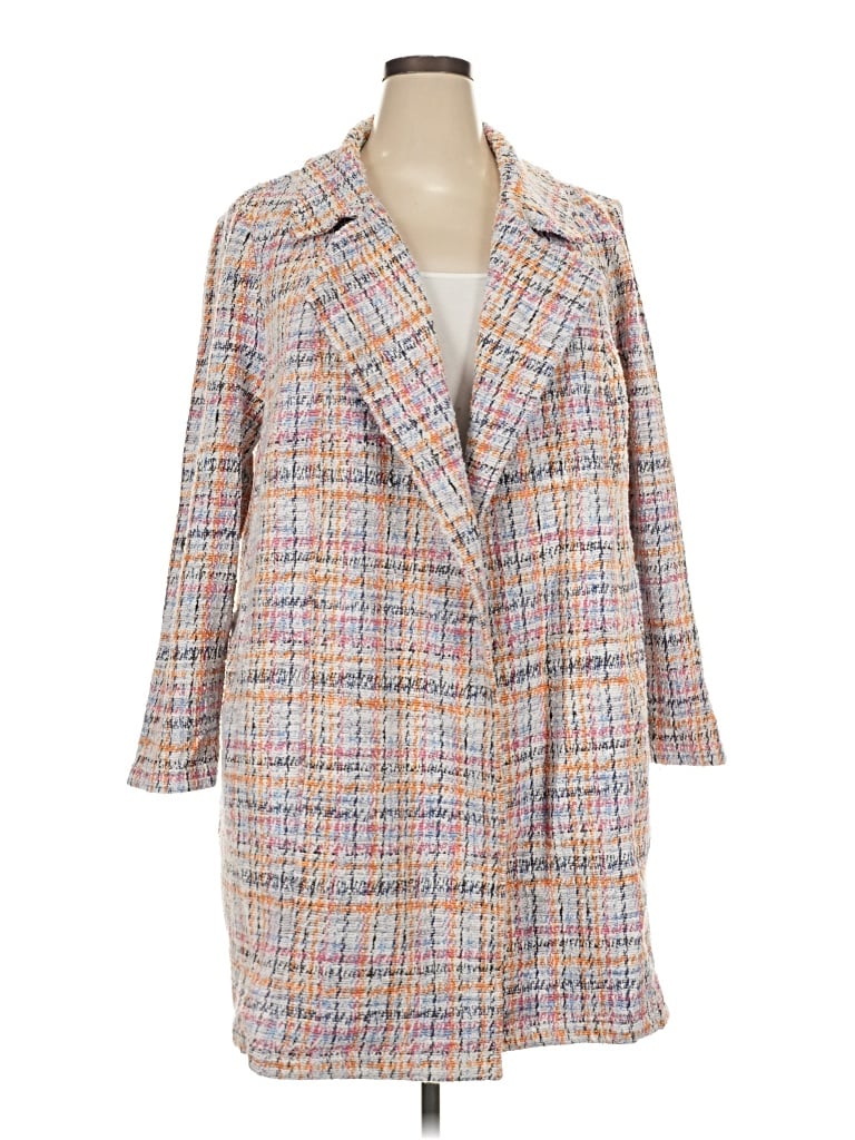 Pre-owned Melloday Coat In Gray