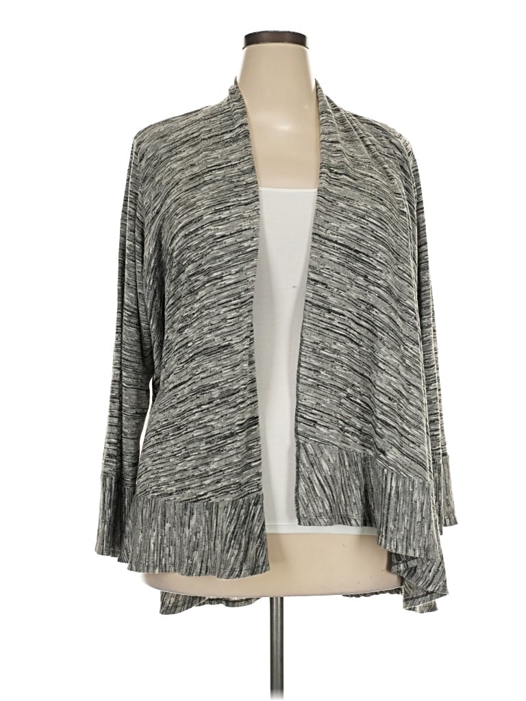 Pre-owned Avenue Cardigan Sweater In Gray