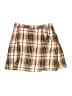 Zara Plaid Green Burgundy Skirt Size 13 - 14 - photo 1