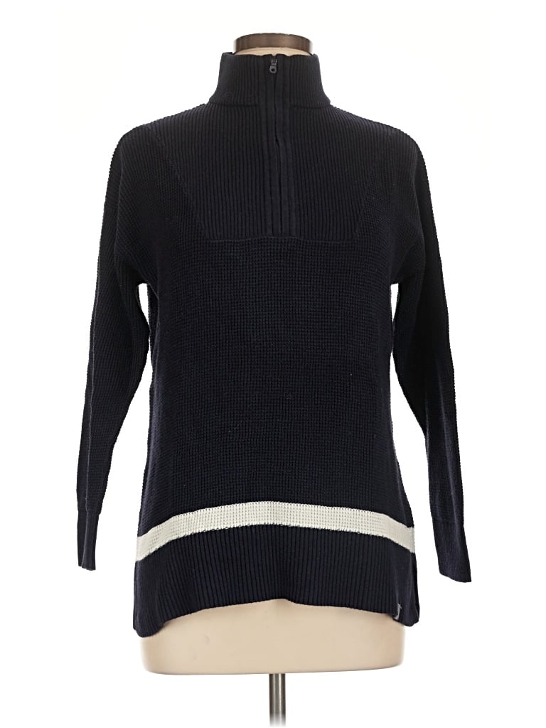Pre-owned T By Talbots Turtleneck Sweater In Black