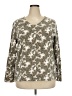 Basic Editions Silver 3/4 Sleeve T-Shirt Size 2X - photo 1
