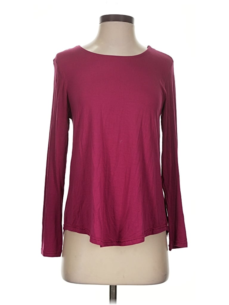 Pre-owned Coco + Carmen 3/4 Sleeve T-shirt In Burgundy