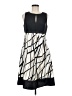 Perceptions 100% Polyester Graphic Gray Casual Dress Size 8 - photo 1