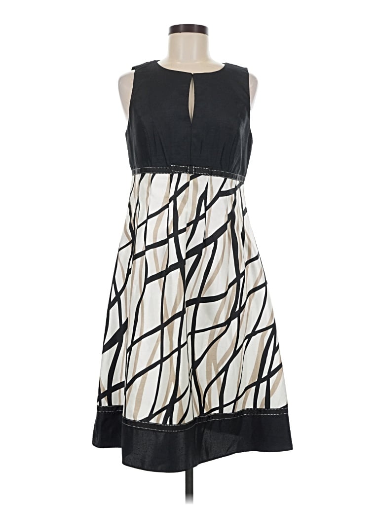 Pre-owned Perceptions Casual Dress In Gray
