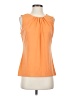 T Tahari Orange Sleeveless Blouse Size S - photo 1