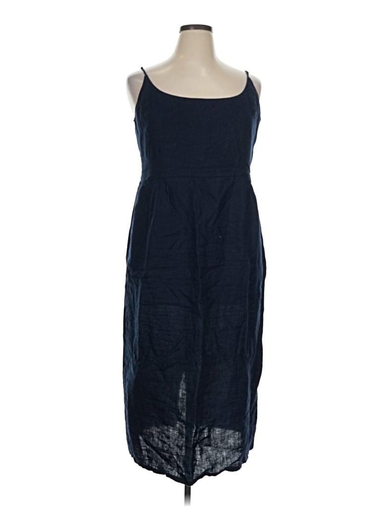 Pre-owned Quince Casual Dress In Blue