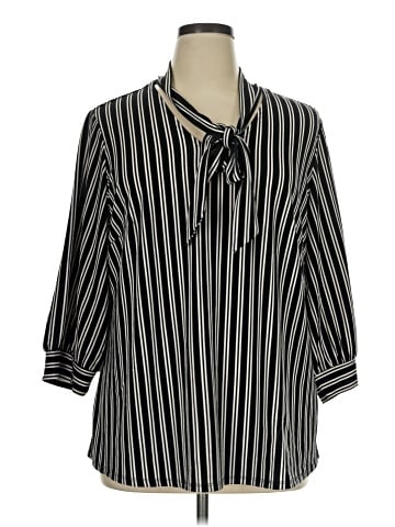 Adrianna Papell 3/4 Sleeve Button-Down Shirt (view 1)