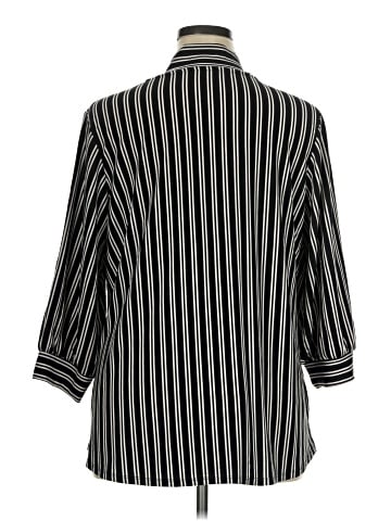 Adrianna Papell 3/4 Sleeve Button-Down Shirt (view 2)