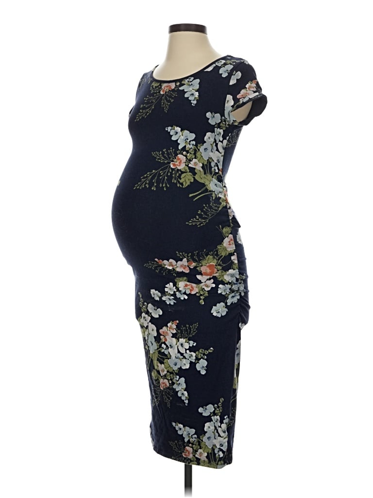 Pre-owned Isabel Maternity Cocktail Dress In Blue