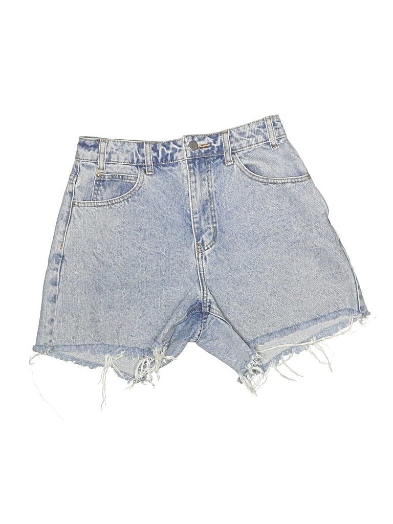 Pre-owned Miou Muse Denim Shorts In Blue