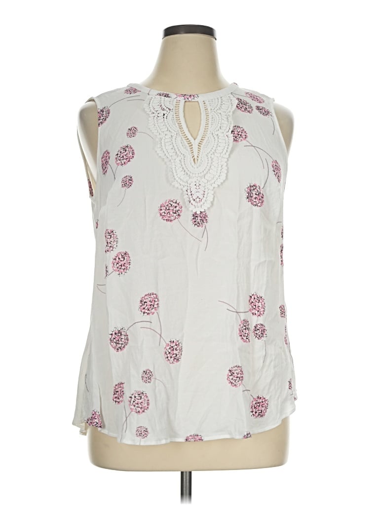 Pre-owned Daniel Rainn Sleeveless Blouse In Ivory