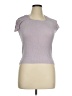 August Silk Purple Short Sleeve Top Size XL - photo 1