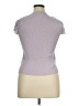 August Silk Purple Short Sleeve Top Size XL - photo 2