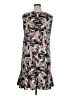 Perceptions Print Black Casual Dress Size 14 - photo 2