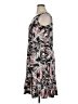 Perceptions Print Black Casual Dress Size 14 - photo 5
