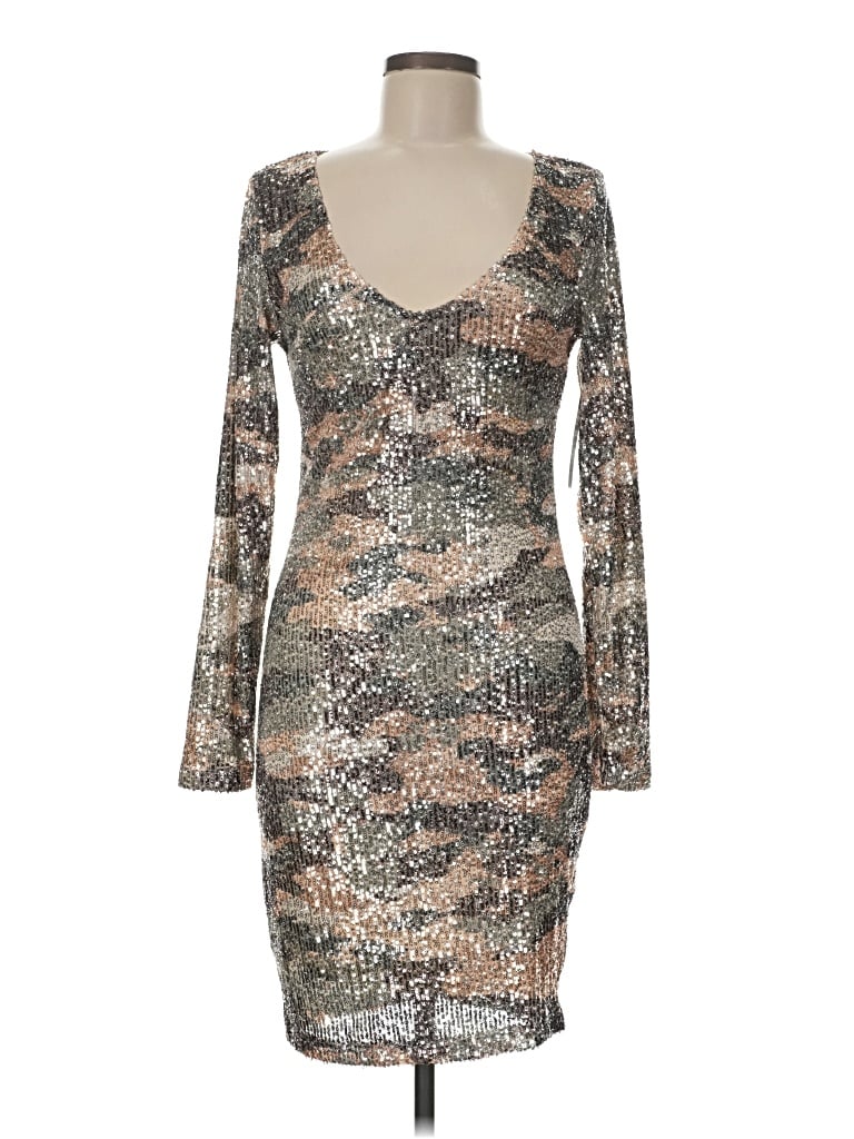 Venus Cocktail Dress In Silver