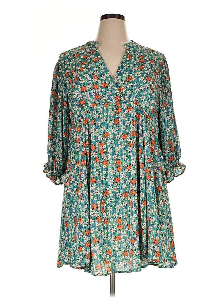 Pre-owned Umgee Casual Dress In Teal