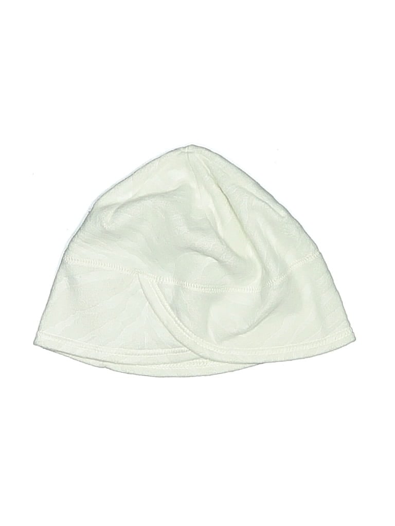 Pre-owned Lands' End Beanie Hat In Ivory
