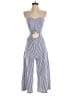 MadRag 100% Polyester Stripes Blue Jumpsuit Size S - photo 1