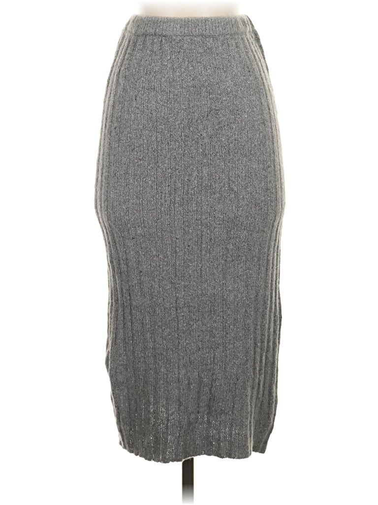 Pre-owned Raoul Silk Skirt In Gray